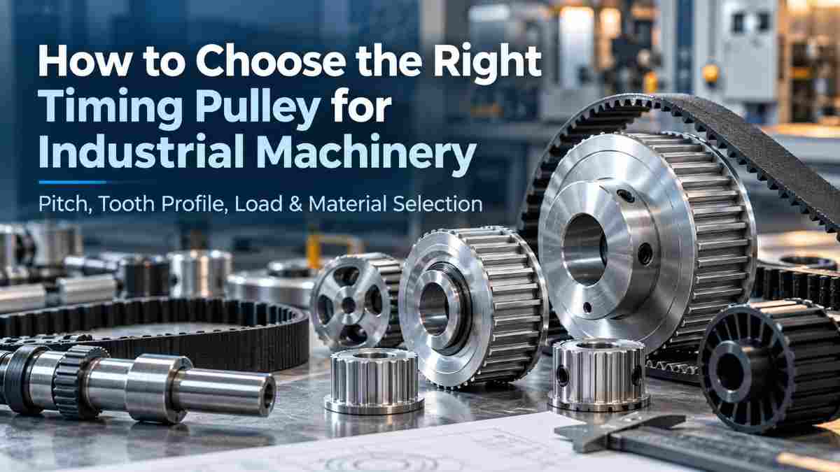 How to Choose the Right Timing Pulley for Industrial Machinery