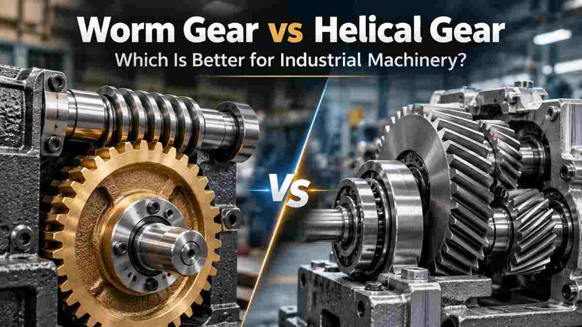 Worm Gear vs Helical Gear: Which Is Better for Industrial Machinery?